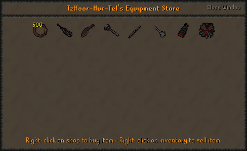 TzHaar-Hur-Tel's Equipment Store stock.png